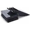 Generic 100 Pezzi Striscia di Riparazione di Pneumatici Tubeless Foratura Stringhe Kit Gomma Cancellare Strumento Recupero Rapido Auto Nero 100mm x 3.5mm