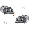 Johns Faro alogeno anteriore per VW Polo 02 9N 05-12 Set di lampadine L R