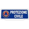 SIGNAL SAFETY Clip pannello in plastica per visiera parasole auto protezione civile Riflettente blu