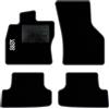 QUEMAR Tappetini Auto compatibili con Audi A3 8Y e Hybrid dal 2020/ Kit Tappeti Moquette e Gomma su Misura (Set 2 Anteriori + 2 Posteriori)/ Ricami e Colori Personalizzati (Bordo Antracite, 1 Ricamo)