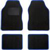MOTOS Basic Tappetini universali in velluto per auto Universal - Basic, Materiale, Blu tappetino auto - Provate un nuovo comfort di guida con un set di tappetini in velluto