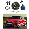 D'ANGELO 1988 Kit Ruotino di Scorta 17 compatibile con Audi A3 - A3 Cabriolet - A3 Sportback - A3 Limousine (No RS, No S3 Quattro) con Cric, Chiave, Vite, Guanti e Sacca