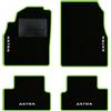 QUEMAR Tappetini Auto per Opel Astra J, Bordo V.Acido, 4 Ricami | 2009-2015 / Kit Tappeti Moquette e Gomma su Misura / Set 2 Anteriori + 2 Posteriori / Ricami e Colori Personalizzati