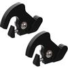 SUPVOX Clip Staccabile e Fibbia a Barra Per Portapacchi Moto Cruiser, Coppia in Lega Di Alluminio Nera, Ricambio Schienale e Accessori Staccabili Per Uso Urbano Motociclisti