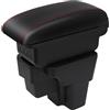 YJYWZH Bracciolo per KIA Stonic Rio 2015-2024 con USB e USB-C | 2 Porte USB e 1 USB-C, Doppio vano portaoggetti, Bracciolo centrale scorrevole, Pelle PU, Base specifica per veicolo