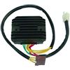 Generico Regolatore Di Tensione Raddrizzatore 7 Cavi 2 Connettori Compatibile PIAGGIO BEVERLY 250 500 OEM 58086R;639110