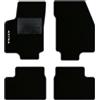QUEMAR Tappetini Auto compatibili con Opel Astra G 1998-2006 / Kit Tappeti in Moquette e Gomma su Misura (Set 2 Anteriori + 2 Posteriori) / Ricami e Colori Personalizzati (1 Ricamo, Bordo Antracite)