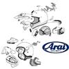 Arai HELMET Motodak Imbottiture per la Guancia Arai Sz-R Vas Blu 25mm