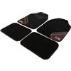 Red Bull Racing Red Bull Set Tappeti 4 Pz in PVC e Moquette Nero/Rosso per auto, confortevoli e resistenti allo sporco, Dimensioni 66,5 cm x 45 cm (Racing)