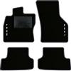 QUEMAR Tappetini Auto per Seat Leon III 5F, Bordo Antracite, 2 Ricami | 2012-2019 / Kit Tappeti Moquette e Gomma su Misura / Set 2 Anteriori + 2 Posteriori / Ricami e Colori Personalizzati