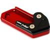OPSREY Moto Cavalletto Piastra Cavalletto Laterale Supporto Del Piede Ingrandire Per KYMCO AK550 AK 550 2017-2022 Refit Extender Accessori (Colore : Rosso)