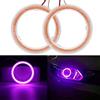 Générique Generico 1 coppia di lampadine LED COB 60 mm 45SMD COB con custodia per fari auto, anello alogenuro, luci DRL, decorazione DC 12 V 24 V (60 mm, rosa)