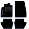 QUEMAR Tappetini Auto per Ford Puma dal 2019, Bordo Blu, 4 Ricami | anche Hybrid / Kit Tappeti Moquette e Gomma su Misura / Set 2 Anteriori + 2 Posteriori / Ricami e Colori Personalizzati