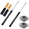 ATEC Germany 2x ammortizzatore a gas a pressione, incluso cuscinetto e tappi antipolvere, compatibile con AUDI A3 (8L1), SEAT LEON (1M1), TOLEDO 2, SKODA OCTAVIA 1 (1U2), VW BORA 1, GOLF 4
