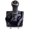 Hacreyatu 5 R Marce Cambio Manopola Pelle per O-pel Astra III H 1.6 2004 2005 2006 2007 2008 2009 2010 (5 R Marce)