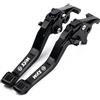 EJDHRFYFA leva freno moto PER SYM MAXSYM TL 400 500 508 600 2011-2025 Leva freno moto regolabile in alluminio CNC(Black Black)