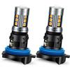 Ruiandsion 2pcs HP24W Lampadina LED 12V Super Bright 10-30V 3030 15SMD LED Chipset Luci di marcia diurna a LED DRL, ambra