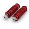 NICEDOLL Pedane da 8 mm per cambio moto, poggiapiedi freno universali, poggiapiedi per cambio, pedale universale per set di pedane posteriori, colore rosso