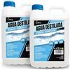 LUCCY Acqua Distillata Demineralizzata Deionizzata 10 Litri | 100% Acqua Pura | CPap, Umidificatore, Ferro, Motori, Pulizia, Laboratori, Piante