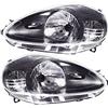 Diederichs Set Faro Grande Punto Tipo 199 09 2005-10 2008 Nero H4