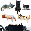 Generico 5 packs Cute Car Decoration Rearview Mirror Ornaments,Cat Figurines for Car Decor, Dashboard,Animal Monitor Figurine Cute Animal Collectible Figurines Car Central Control Screen Decor