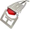 Generico Portatarga 50 CC Fantic HM Valenti Ecc Pieghevole Moto Enduro Motard con Faretto Led Rosso