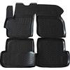 J&J AUTOMOTIVE Tappetini Auto in Gomma su Misura per Mazda 3 2003-2009, Set da 4 Pezzi, Bordo Alto 4 cm, Antiscivolo, Inodore, Colore Nero