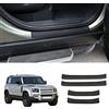 通用 4 PZ ABS Anti-Sporco Anteriore/Posteriore Davanzale Del Portello Dello Scuff Piastra Guard Pedale per Land Rover Defender 110 2020-2021 accessori auto