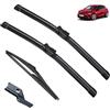 Autopixl Tergicristalli anteriori posteriori compatibili con Vauxhall Opel Corsa F Corsa-e 2019-2023 Parabrezza Parabrezza Finestre Spazzole Accessori LHD RHD (Color : Front Rear, Size : RHD)