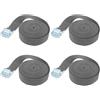 TopHomer Cinghie di fissaggio a cricchetto, 1 m x 25 mm, confezione da 4 cinghie regolabili con fibbia in lega per carichi, bagagli, furgoni e camion - Grigio