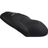 Moto Discovery Coprisella compatibile con Yamaha X-Max 125/250 2006-2009 nero con cuciture bianche e logo bianco
