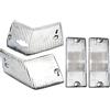 Borrozzino Moto KIT 4 GEMME TRASPARENTI BIANCHE COMPATIBILI CON VESPA PX PE 125 150 200 FRECCIE FRECCIA