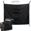Homeponnew Tenda per porta posteriore per auto e camper, pannello privacy regolabile in tessuto Oxford nero, 180 x 230 x 1 cm