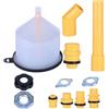 Generic Radiator Burping Funnel Kit - 15 Piece Spill Proof Automotive Cooling System Tools, Universal Coolant Filling Adapter Set for Car, Truck, RV, Motorcycle, SUV, Van, Garage Workshop Maintenance Fluids