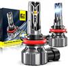ConBlom Lampadine H11 / H8 / H9 LED per Auto, 70W 12000LM Sostituzione per Alogena Lampade e Xenon Luci, 6000K Estremamente Luminoso LED Chips lampade per Auto, 2 Lampadine