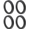 VekAuto Anelli Centrici Mozzo Nero 4pz per Ruote 93.1x72.1mm | Diametro Esterno 93.1mm, Diametro Interno 56.1mm. Installazione Diretta. Resistente Alle Basse Temperature.