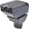Car Passion Bracciolo Auto Compatibile con Hyundai I20 2009-2013 - Poggia braccio per Auto in Pelle Nera con Posacenere, Vano Portaoggetti e Apertura Automatica - Nuovo Modello (I20 2009-2013)