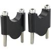 FVGOKMNA Supporto Manubri Riser Compatibile con Yamaha per XT 600 1990-2001 per XT 660 R 2004-2016 per TT-R125 2005-2016 Riser per Manubrio Fat Bar da 22 Mm E 7/8 per Moto(Black,40mm)