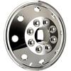 Hansen Styling Parts Copricerchi (1 pezzo), cromato, 16 pollici, universale, adatto per camper, furgoni (16 pollici)