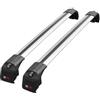 Apline Compatibile con Nissan Qashqai 3 (J12) 2021-2026 Modello ACE-2 Barre Tetto Portapacchi Auto Barre Portatutto Grigio Alluminio 2 Barre