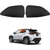 Generic Autoaderente Finestrini Posteriori Parasole Adatto per Toyota Yaris Cross 2020-2025, parasole magnetico per parabrezza anteriore e posteriore,Tende per auto in rete magnetica termoisolanti e oscuranti