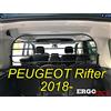 ERGOTECH Divisorio Griglia Rete Divisoria per Peugeot Rifter (dal 2018 in Poi) RDA65HBG-XXL, per Trasporto Cani e Bagagli
