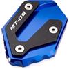 CCYYMOWOK Estensione Cavalletto Laterale Moto Accessori per Yamaha MT-09 MT09 SP 2021 2022 2023 2024 2025 Cavalletto Moto in CNC Alluminio (Blu)