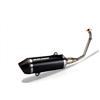 BRIXIAMOTO MALOSSI 3218858 Marmitta RX BLACK Scarico leggero e silenziato, Compatibile con Honda SH 150/125 2020-2023