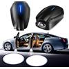 NewL 2Pcs ricaricabile personalizzato proiettore LED auto porta passo cortesia luci di benvenuto fantasma ombra LED - accettare foto o testo personalizzati