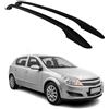 OMAC Alu Rail Tetto Relingträger compatibile con Opel Astra H 2004-2010 Hatchback Nero