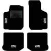 QUEMAR Tappetini Auto per Golf IV 1997-2006, Bordo Nero, 4 Ricami | Kit Tappeti Moquette e Gomma su Misura / Set 2 Anteriori + 2 Posteriori / Ricami e Colori Personalizzati / Antiscivolo