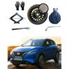 D'ANGELO 1988 Kit Ruotino di Scorta 16 compatibile con Nissan Qashqai (2014>) con Cric, Chiave, Guanti e Sacca
