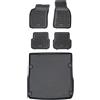 MOTOS Set di tappetini in gomma e tappetini in Pe per il bagagliaio Audi A6 III C6 2004-2008 Migliorate il vostro comfort di viaggio con il tappetino antiscivolo per auto - tappetino per auto per tutt