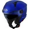 KYT D-City Plain Blue Metal E06 - Casco da moto (blu), XL (61)